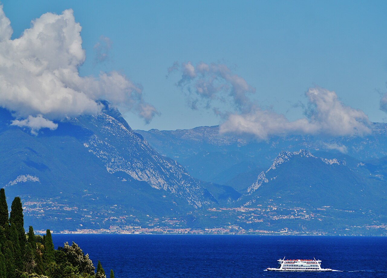 Lake Garda seen from Sirmione castle