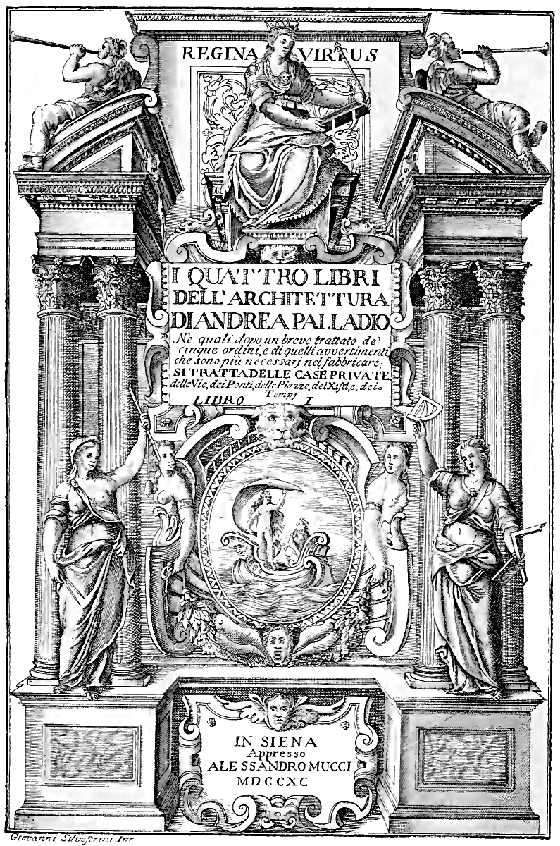Frontispiece of Palladio's Four Books of Architecture
