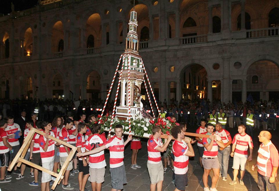 The Rueta, the small version of the Rua tower, carried through Vicenza