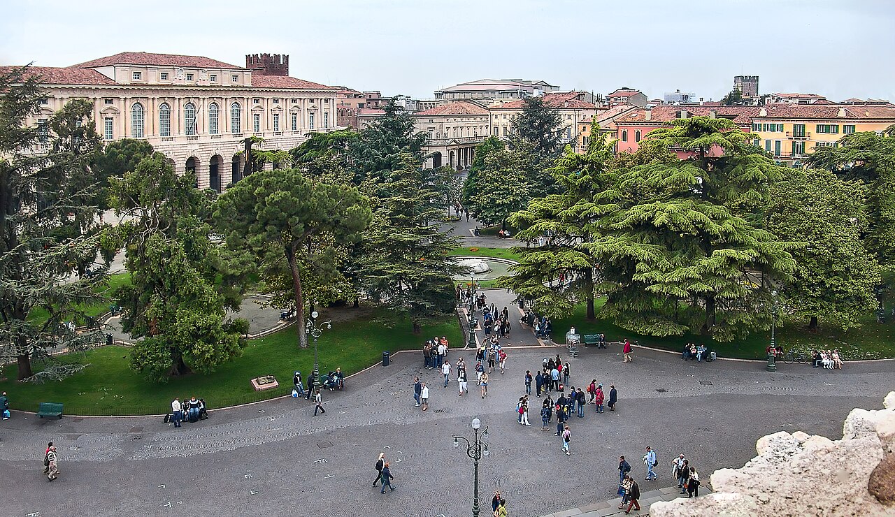 Piazza Bra and the Roman Arena in Verona